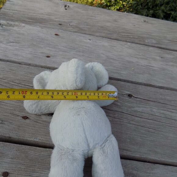 KELLY TOYS ELEPHANT RATTLE CRINKLED EARS GRAY PLUSH Soft Fur STUFFED ANIMAL Baby - Picture 8 of 9
